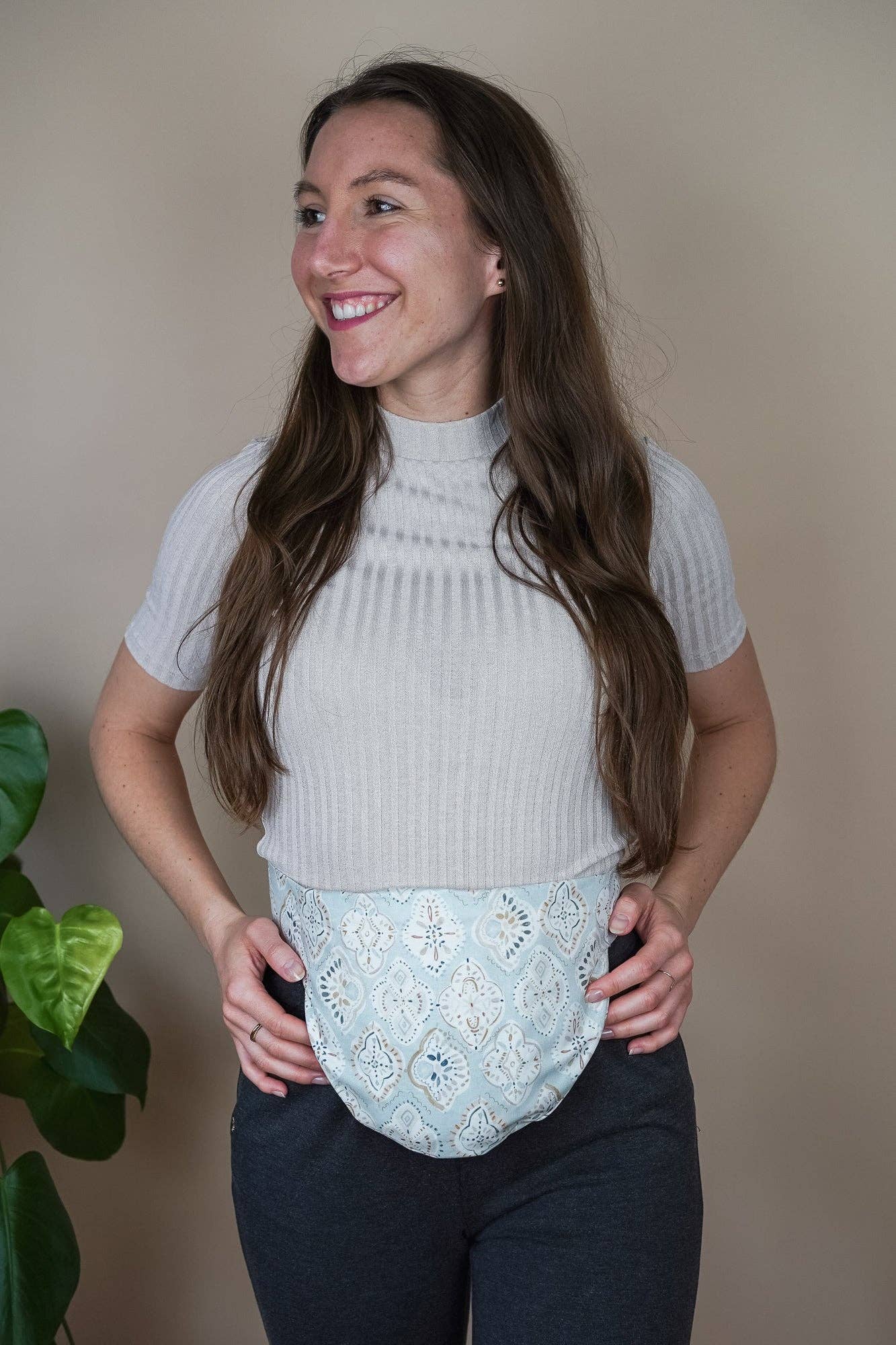 Bauch- und Rückenwärmer zum Umbinden - Bellywrap Marrakesch - Dianas Klosterlädchen