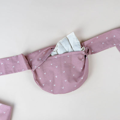 Bauch- und Rückenwärmer zum Umbinden - Bellywrap Rosa - Dianas Klosterlädchen