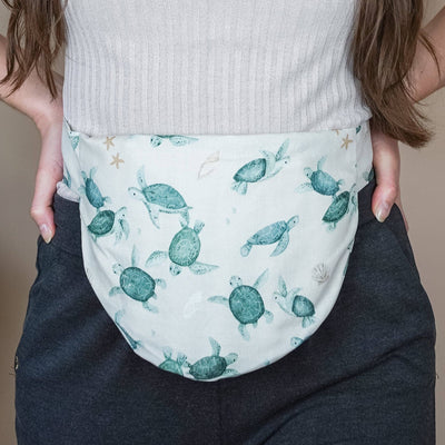 Bauch- und Rückenwärmer zum Umbinden - Bellywrap Schildkröte - Dianas Klosterlädchen