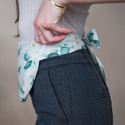 Bauch- und Rückenwärmer zum Umbinden - Bellywrap Schildkröte - Dianas Klosterlädchen