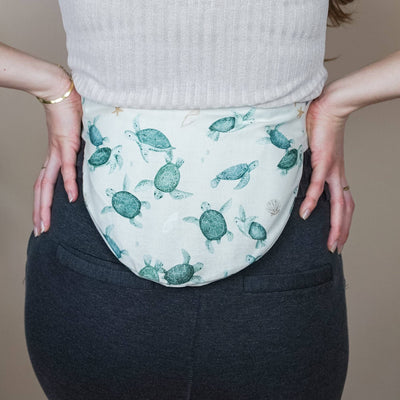 Bauch- und Rückenwärmer zum Umbinden - Bellywrap Schildkröte - Dianas Klosterlädchen