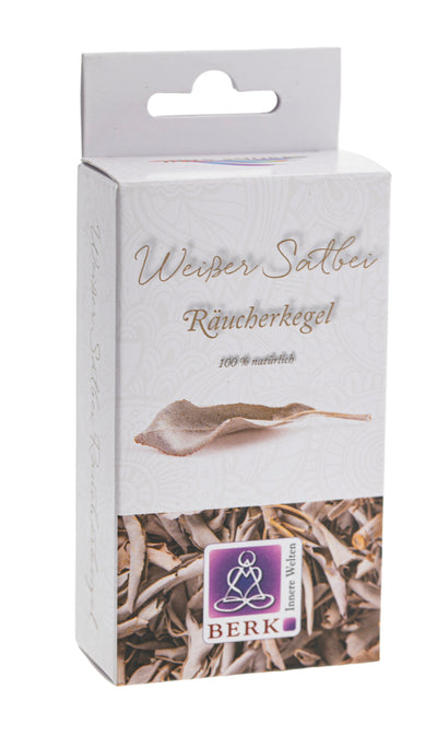 Berk Weißer Salbei Räucherpyramide - Dianas Klosterlädchen