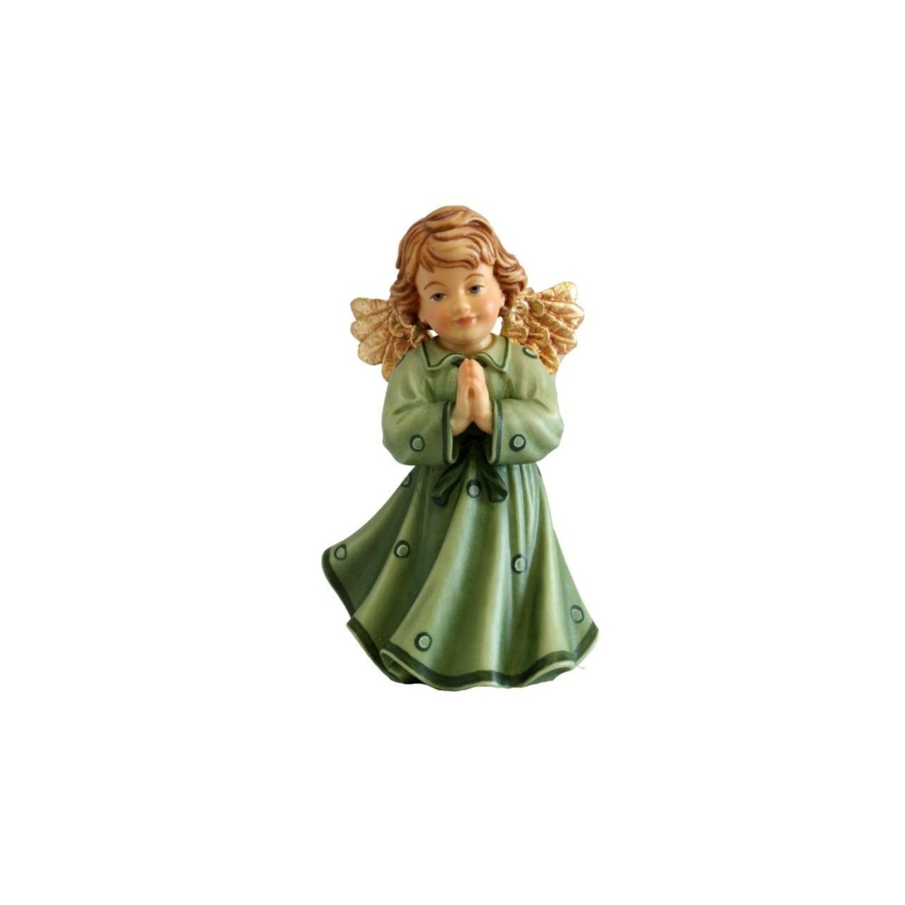 Betender grüner Holzengel 5 cm - Dianas Klosterlädchen