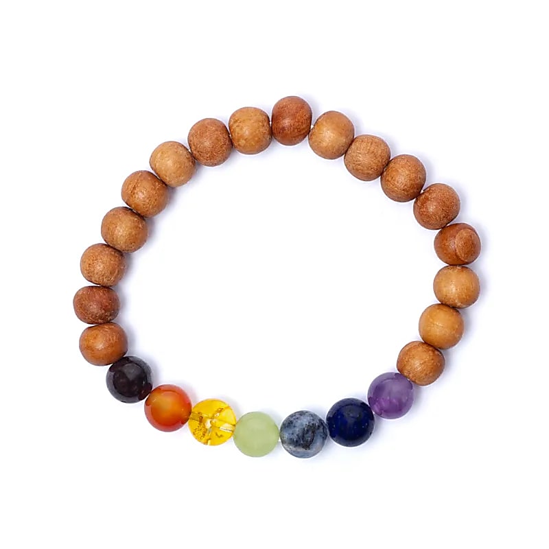 Chakra Armband Kadamholz elastisch - Dianas Klosterlädchen