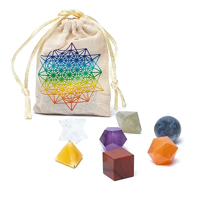 Chakra Heilige Geometrie 7-teiliges Set - Dianas Klosterlädchen