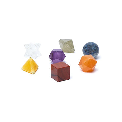 Chakra Heilige Geometrie 7-teiliges Set - Dianas Klosterlädchen