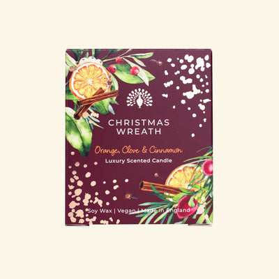 CHRISTMAS WREATH Luxus Duftkerze 170ml - Dianas Klosterlädchen
