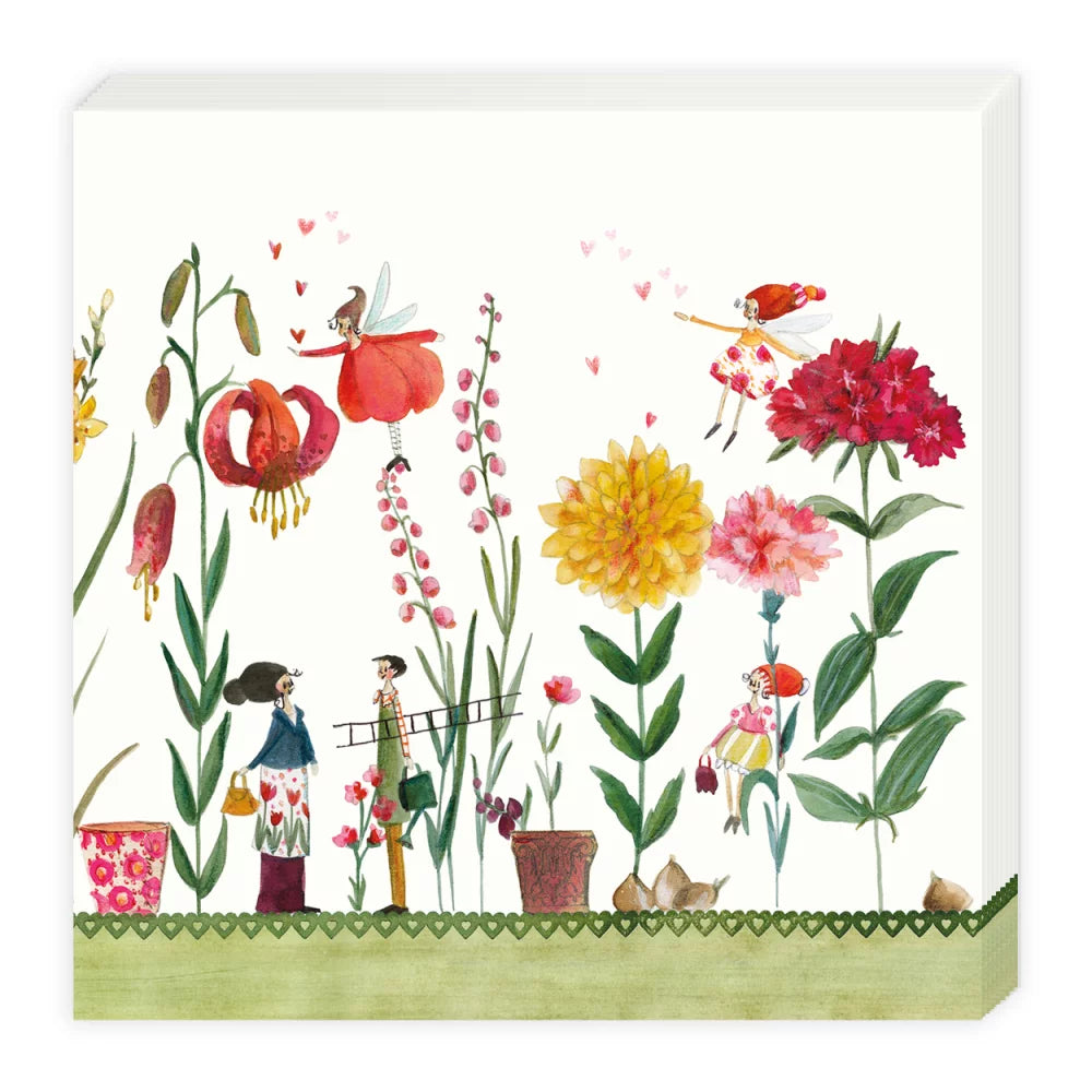 Cocktailserviette Blumenparadies - Dianas Klosterlädchen