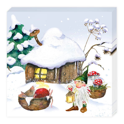 Cocktailserviette Weihnachtswichtel - Dianas Klosterlädchen