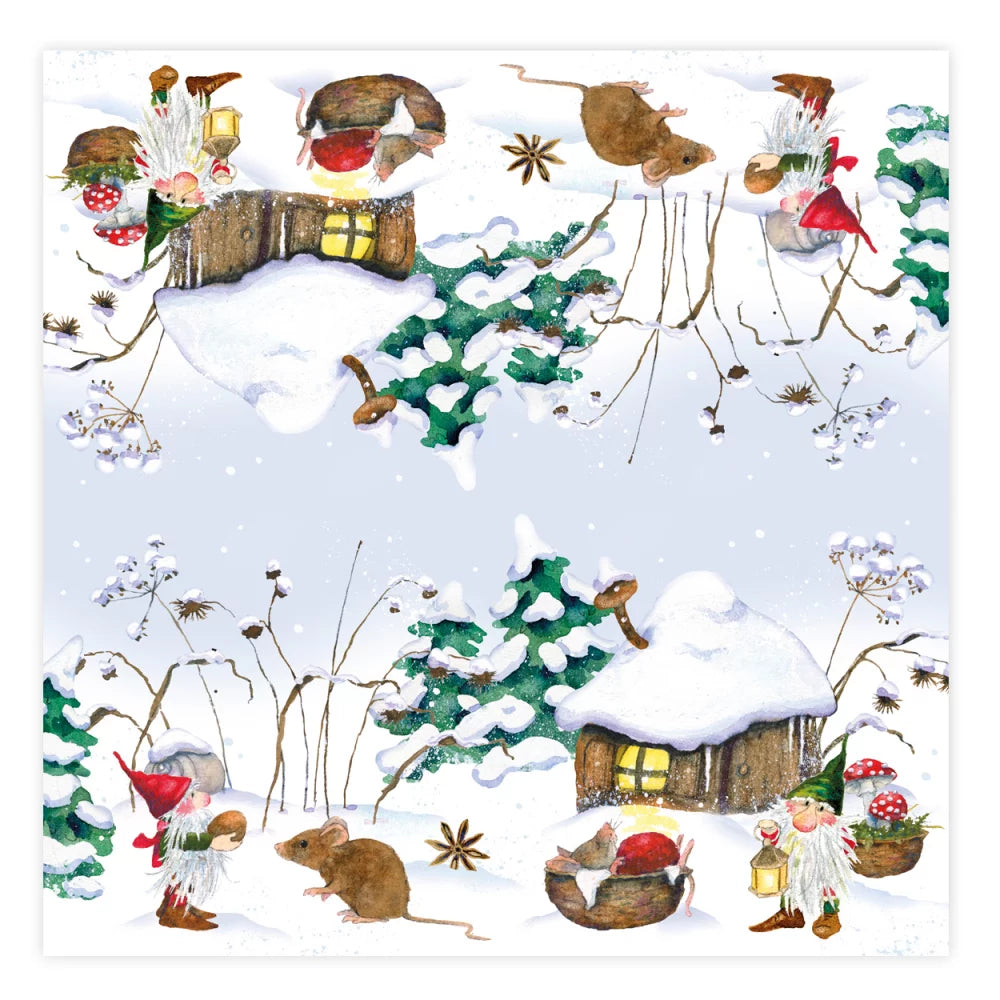 Cocktailserviette Weihnachtswichtel - Dianas Klosterlädchen