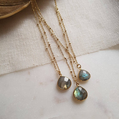 COLLIER JUSTINE LABRADORIT - Dianas Klosterlädchen