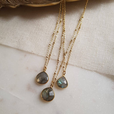 COLLIER JUSTINE LABRADORIT - Dianas Klosterlädchen