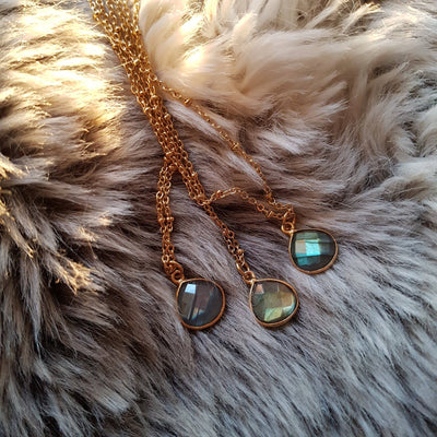 COLLIER JUSTINE LABRADORIT - Dianas Klosterlädchen