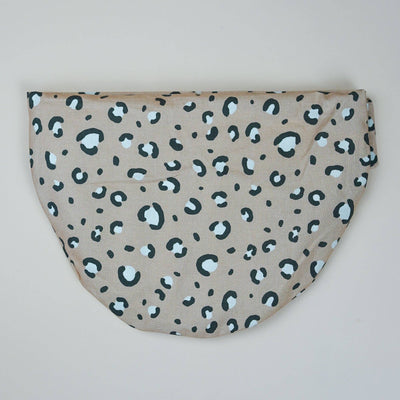 Dinkelkissen zum Umbinden - Bellywrap Leomuster beige - Dianas Klosterlädchen