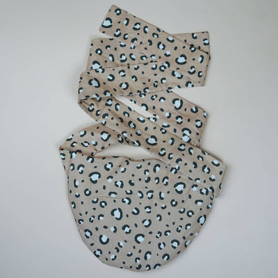 Dinkelkissen zum Umbinden - Bellywrap Leomuster beige - Dianas Klosterlädchen