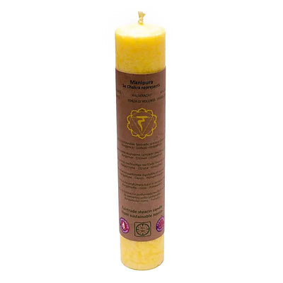 Duftkerze 3. Chakra 20cm | Tafelkerze - Dianas Klosterlädchen