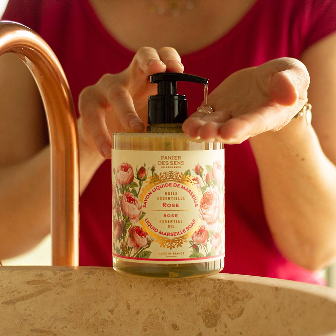 Flüssigseife aus Marseille 500ml | Rose in Dianas Klosterlaedchen