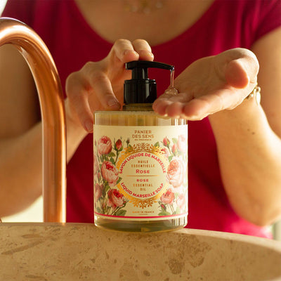 Flüssigseife aus Marseille 500ml | Rose in Dianas Klosterlaedchen