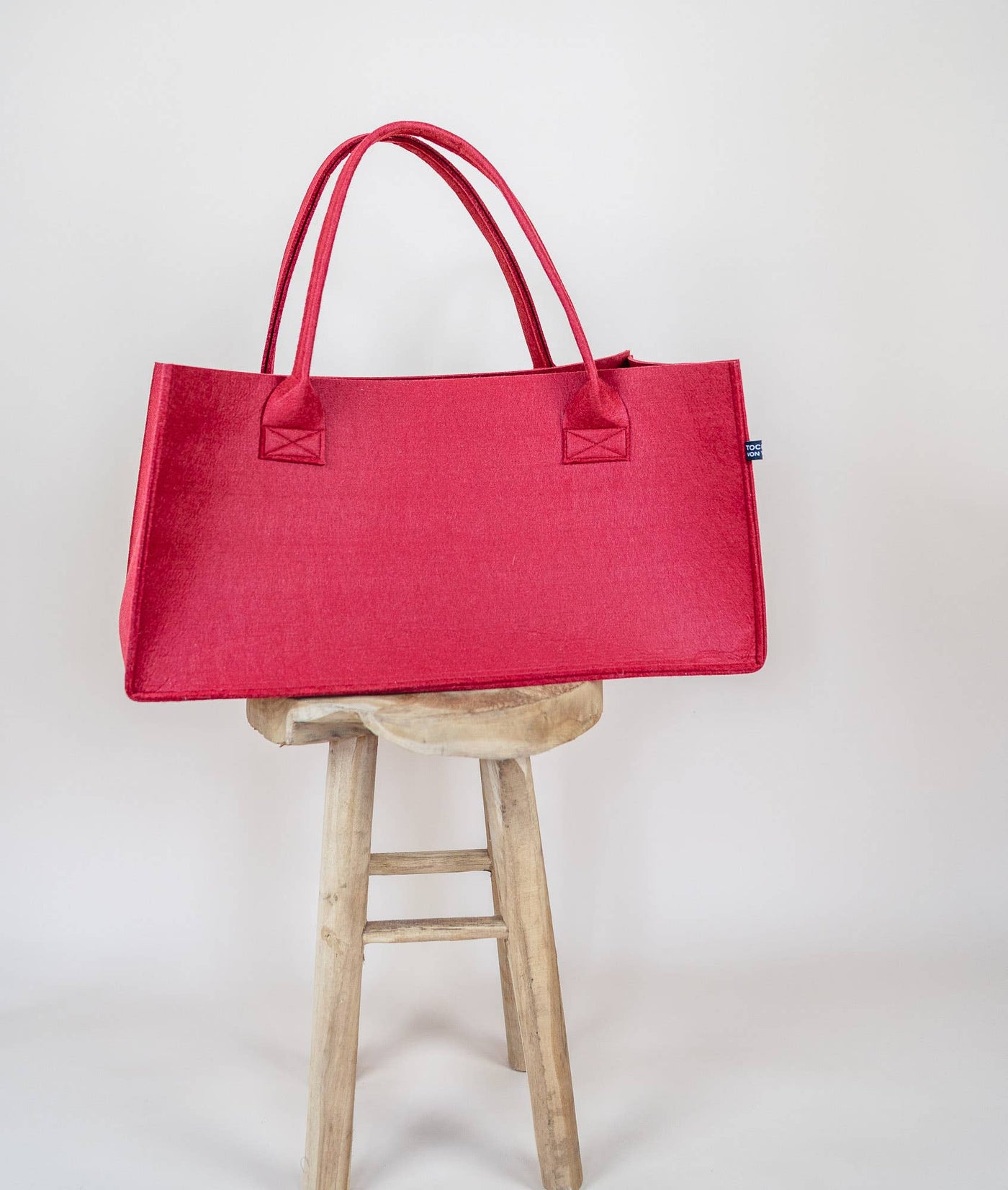 Filztasche grau, Shopper Filz, Filshopper, große Filztasche - Dianas Klosterlädchen