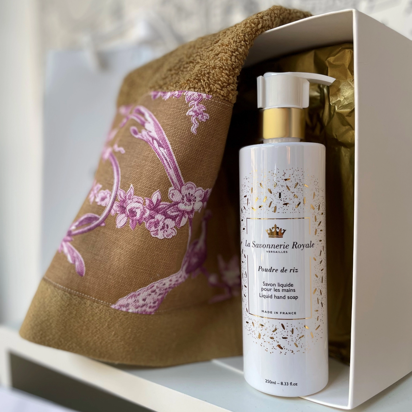 Flüssige Handseife Poudre de Riz - Kollektion Versailles - Dianas Klosterlädchen