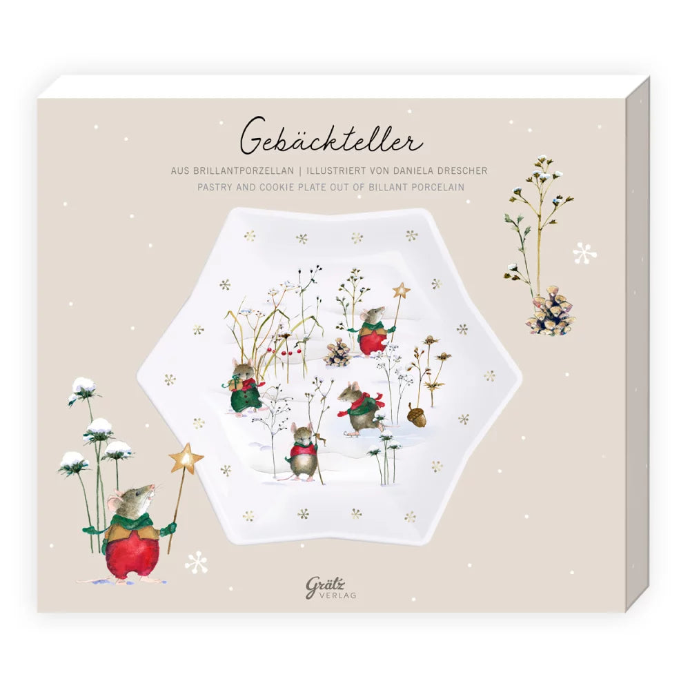 Gebäckteller Lustige Winterfreunde - Dianas Klosterlädchen