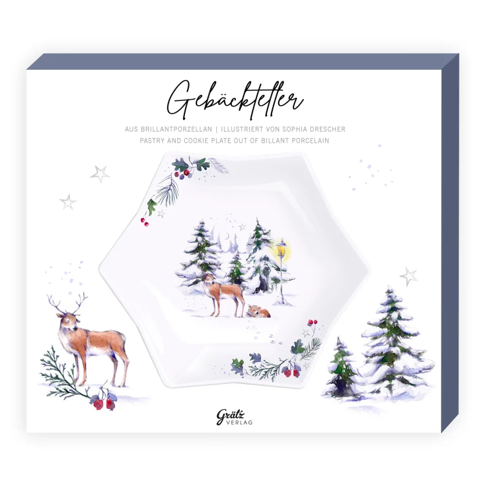 Gebäckteller Winterpark - Dianas Klosterlädchen