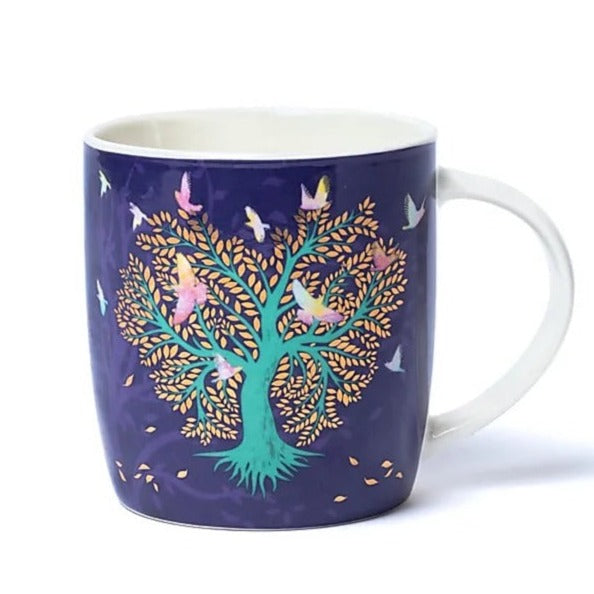 Geschenk-Set Teetasse mit Sieb Lovebirds - Dianas Klosterlädchen