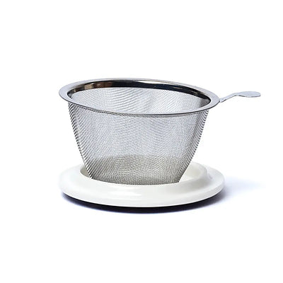 Geschenk-Set Teetasse mit Sieb Lovebirds - Dianas Klosterlädchen