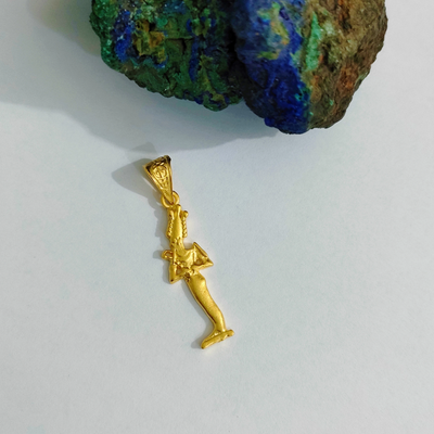Gott Osiris | vergoldeter Anhänger - Dianas Klosterlädchen