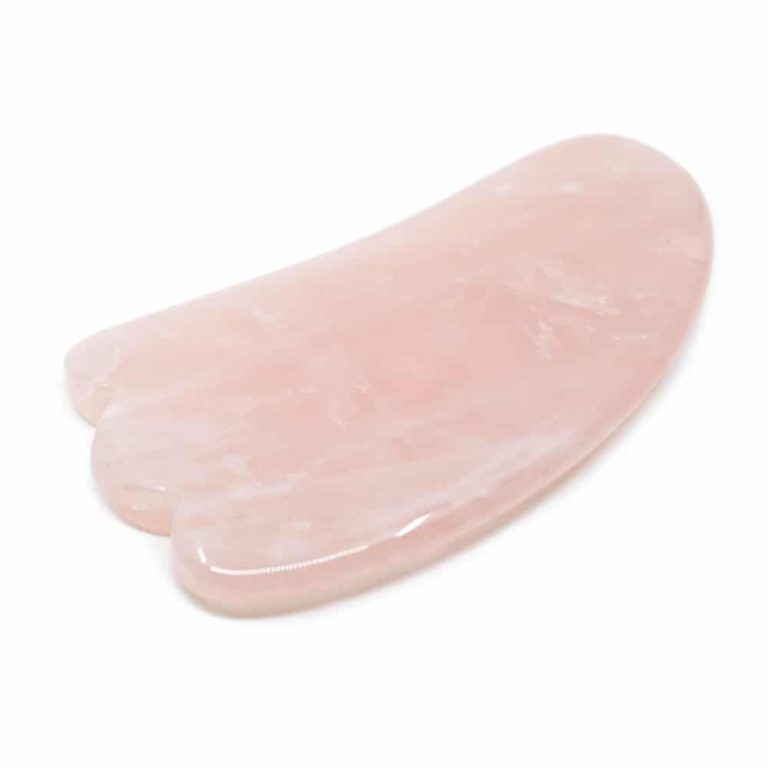 Gua sha Massagestein | Wolke Rosenquarz - Dianas Klosterlädchen