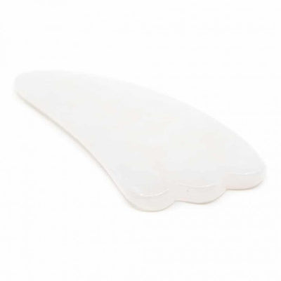 Gua sha Massagestein | Wolke weiße Jade - Dianas Klosterlädchen
