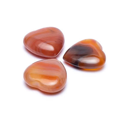 Handschmeichler Herz Karneol 3 cm - Dianas Klosterlädchen