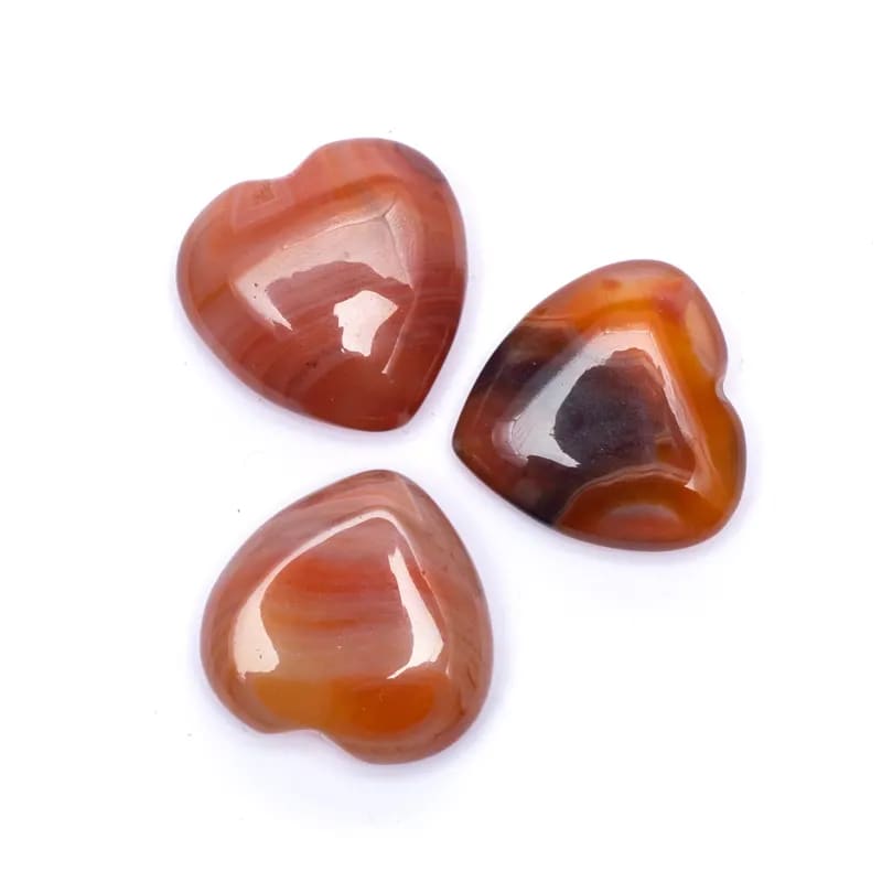 Handschmeichler Herz Karneol 3 cm - Dianas Klosterlädchen