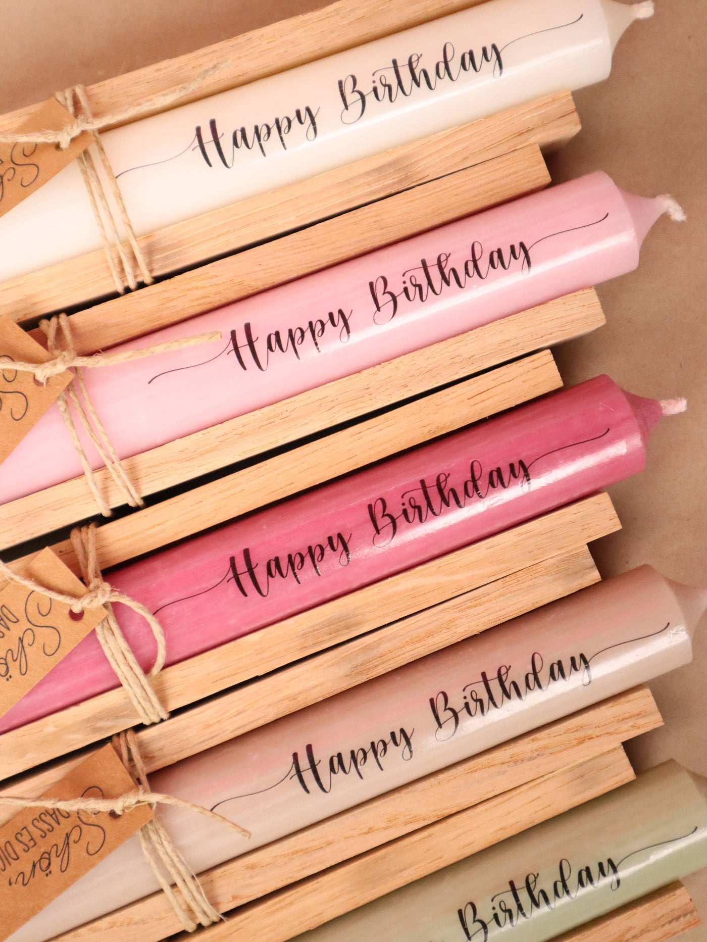 "Happy Birthday" Kerze - Dianas Klosterlädchen