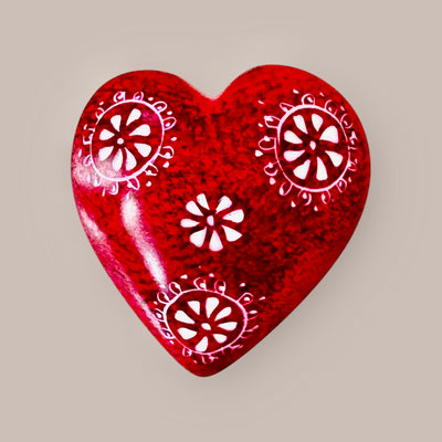 Herz Blume rot - Dianas Klosterlädchen