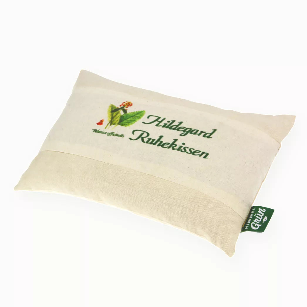 Hildegard Betonika Dinkel Ruhekissen Natur mit Blumenmotiv - Dianas Klosterlädchen
