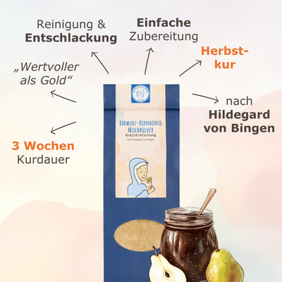 Hildegard von Bingen Bärwurz-Birnhonig Mischpulver 70g - Dianas Klosterlädchen