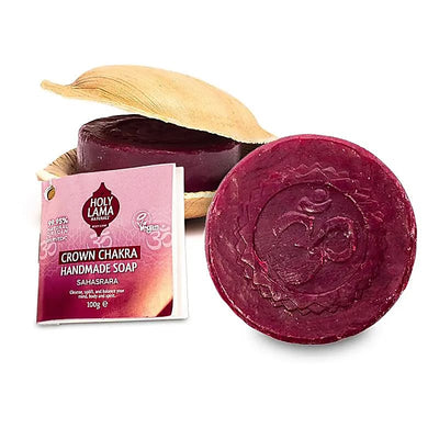 Holy Lama Seife Kronenchakra, Sahasrara in Palmblatt - Dianas Klosterlädchen