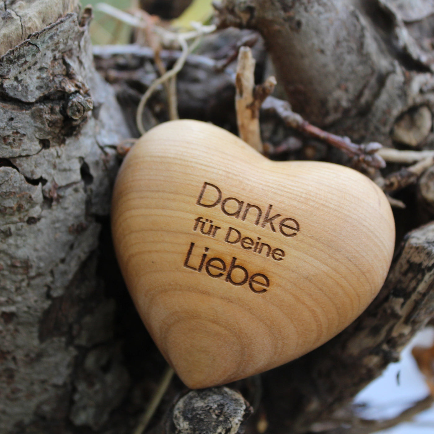 Holzherz | Danke für Deine Liebe - Dianas Klosterlädchen