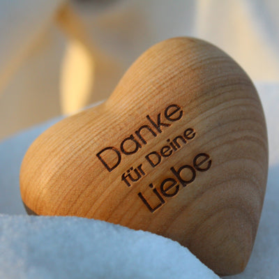 Holzherz | Danke für Deine Liebe - Dianas Klosterlädchen