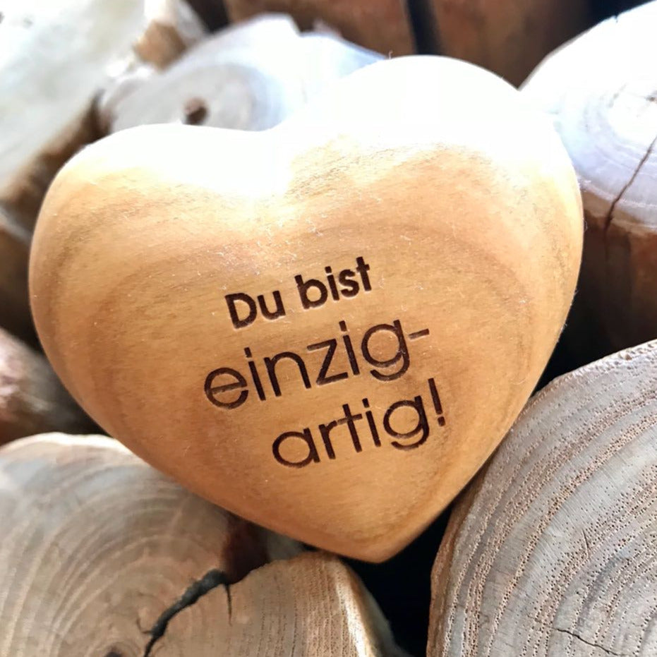 Holzherz | Du bist einzigartig - Dianas Klosterlädchen