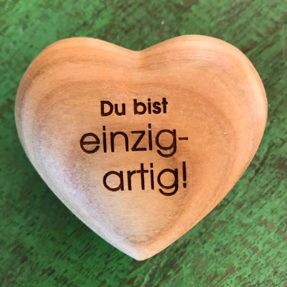 Holzherz | Du bist einzigartig - Dianas Klosterlädchen