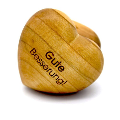 Holzherz Gute Besserung - Dianas Klosterlädchen