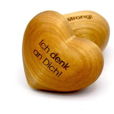Holzherz | Ich denk an Dich - Dianas Klosterlädchen