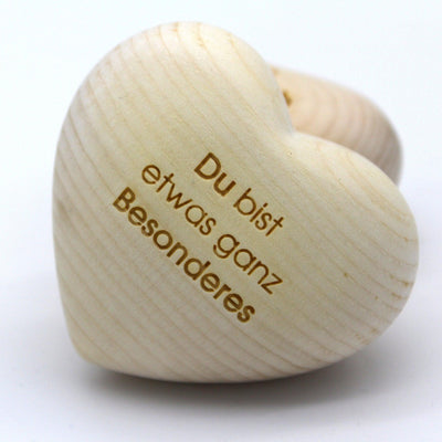 Holzherz Zirbe | Du bist etwas ganz besonderes - Dianas Klosterlädchen