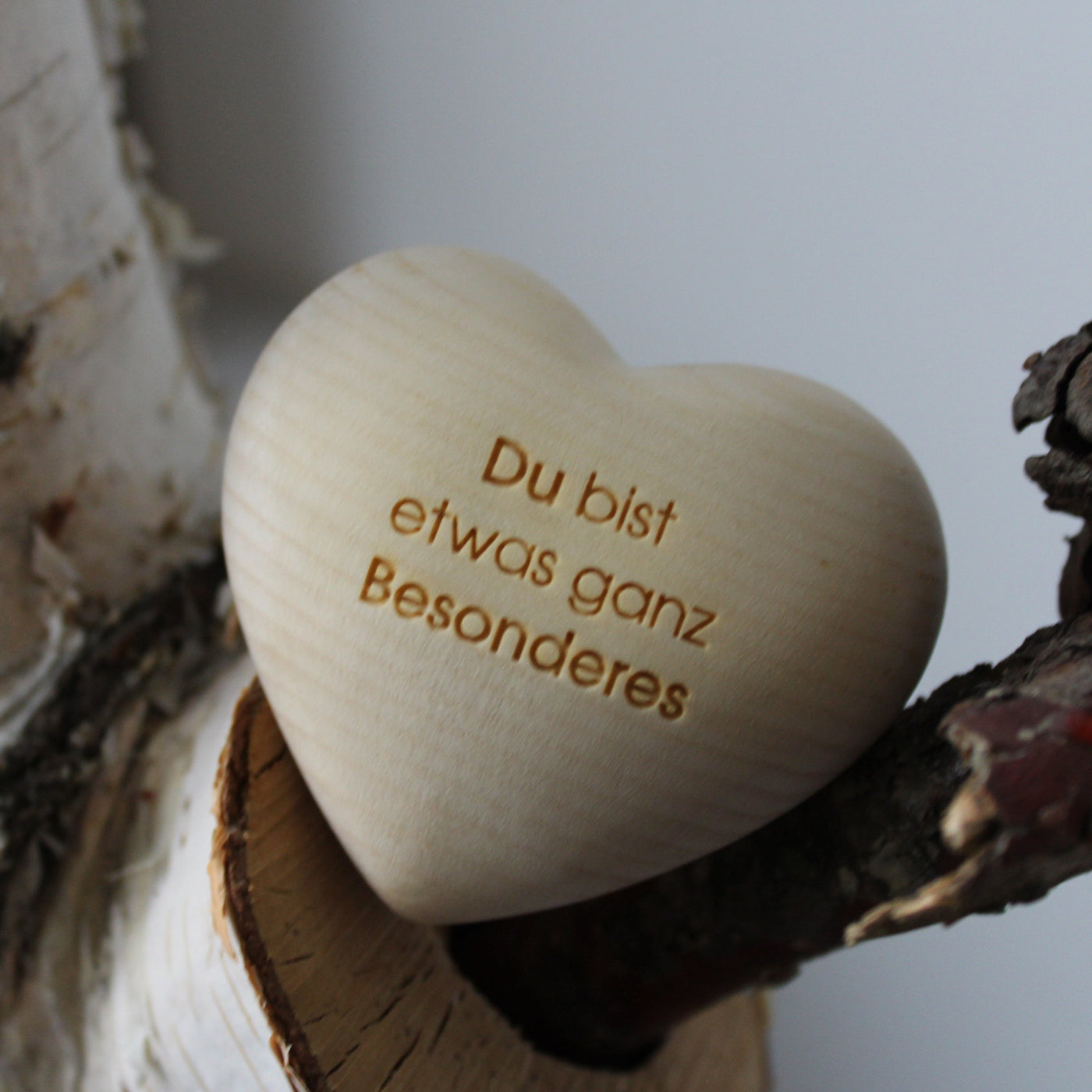 Holzherz Zirbe | Du bist etwas ganz besonderes - Dianas Klosterlädchen
