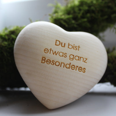Holzherz Zirbe | Du bist etwas ganz besonderes - Dianas Klosterlädchen