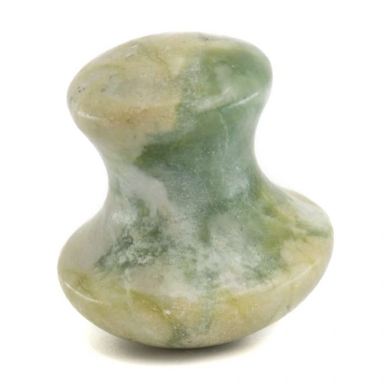 Massagestein | grüner Jade-Pilz