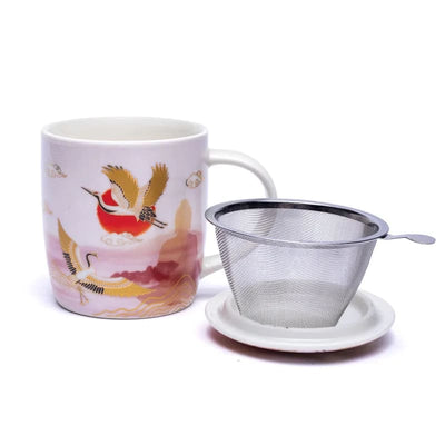 Geschenk-Set Teetasse mit Sieb Zen-Moment