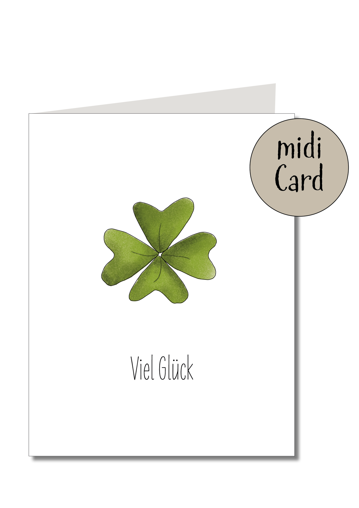 KEITCARDS - Midikarte Klapp viel Glück - Dianas Klosterlädchen